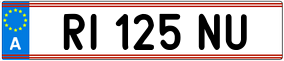 Trailer License Plate